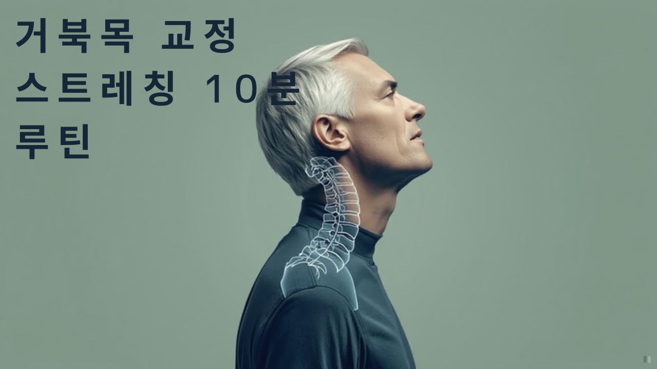 거북목 교정 스트레칭 10분 루틴, 재택근무 목 통증 줄이는 방법