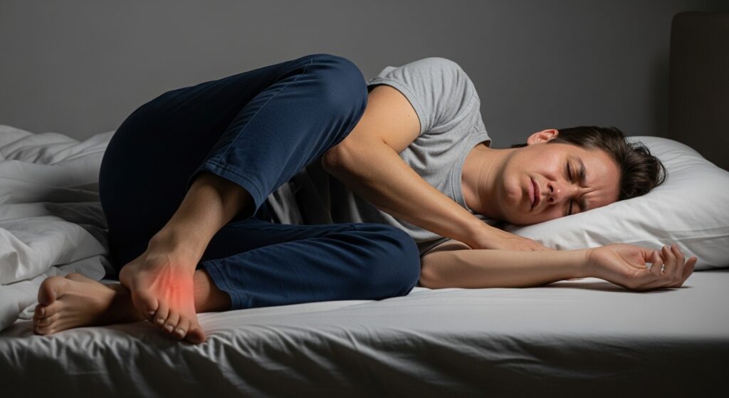 발바닥 통증을 악화시키는 잘못된 수면자세