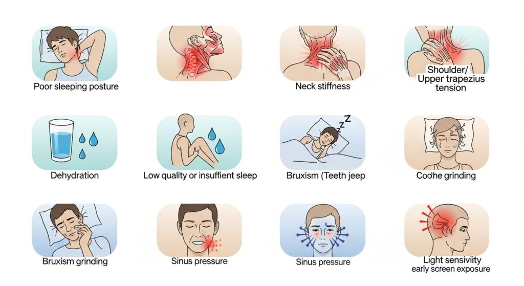 아침 두통 원인 체크리스트
