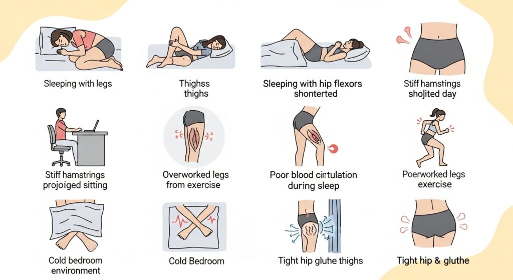 아침 허벅지 당김 원인 체크리스트