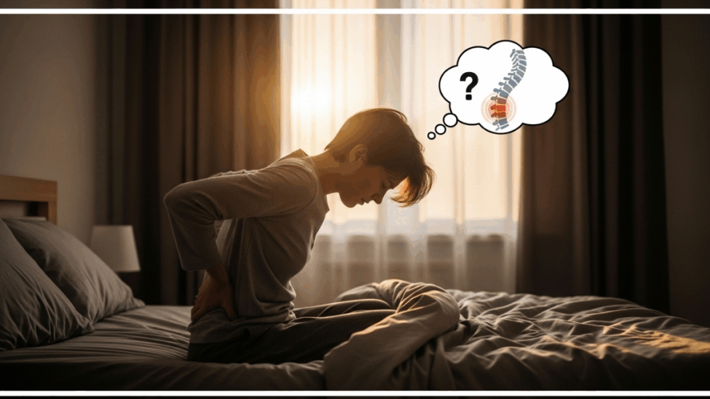 아침에 허리가 아픈 이유